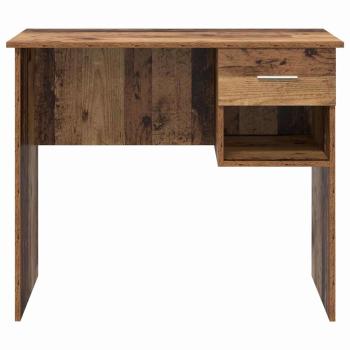 Schreibtisch mit Stauraum Alter Holz 90x49.5x75 cm Holzwerkstoff