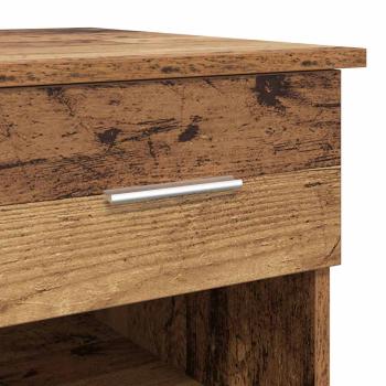 Schreibtisch mit Stauraum Alter Holz 90x49.5x75 cm Holzwerkstoff