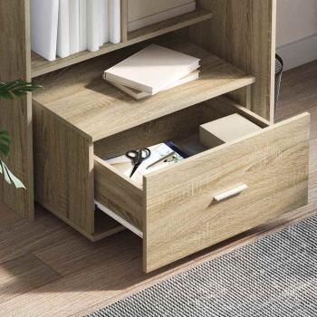 Schubladenschrank Sonoma Eiche Holzspanplatte Mittel