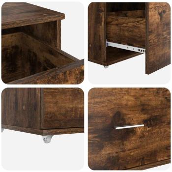Schubladenschrank Geräucherte Eiche MDF mit Furnier