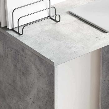 Beton Grau Computertisch Beton grau Holzwerkstoff Mittel