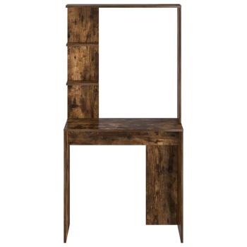 Computertisch aus geräucherter Eiche Geräuchter Eiche