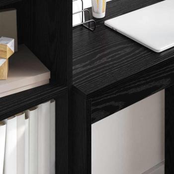 Schreibtisch Schwarz Eiche Holzwerkstoff 70 x 40 x 76 cm