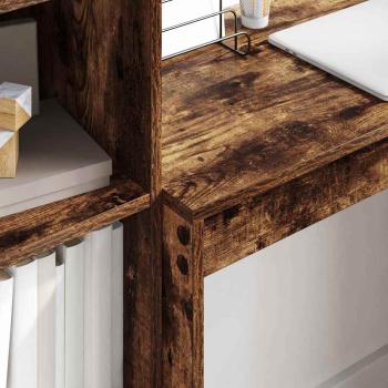 Schreibtisch Geräuchert Eiche Holzwerkstoff Kompakt Rechteckig