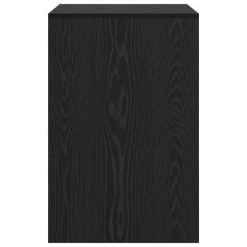 Schreibtisch Eichenholz-Schwarz Spanplatte 60 x 50 x 76 cm