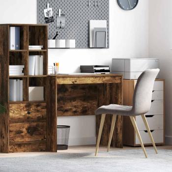 ARDEBO.de - Schreibtisch Geräucherte Eiche 80x50x76 cm Ingenieure Holz
