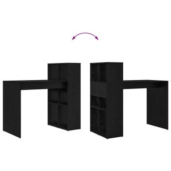 Schreibtisch Schwarze Eiche Spanplatte Klein Stauraum