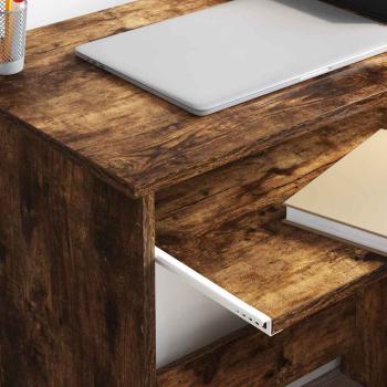 Schreibtisch Räuchereiche 106 x 41 x 88.5 cm Holzwerkstoff