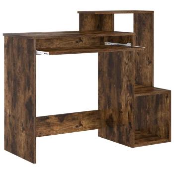 Schreibtisch Räuchereiche 106 x 41 x 88.5 cm Holzwerkstoff
