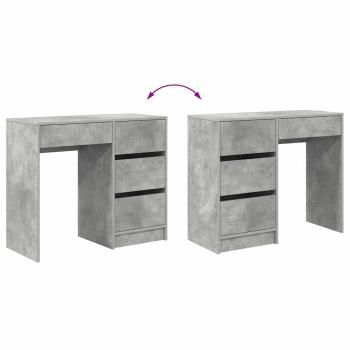 Grauer Schreibtisch Beton grau Beton Standard Stauraum