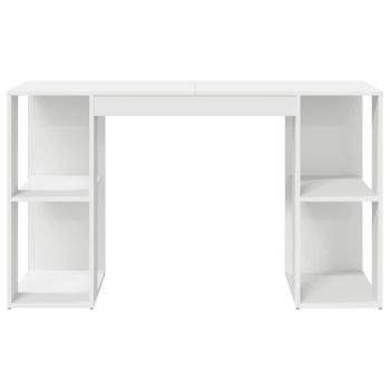 Weißer Computertisch Weiß Spanplatte Mittel Stauraum