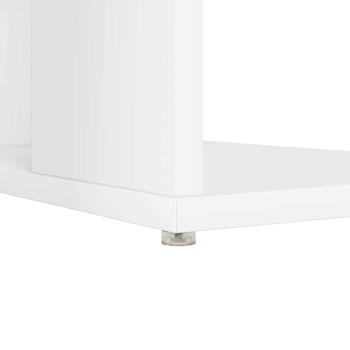 Weißer Computertisch Weiß Spanplatte Mittel Stauraum