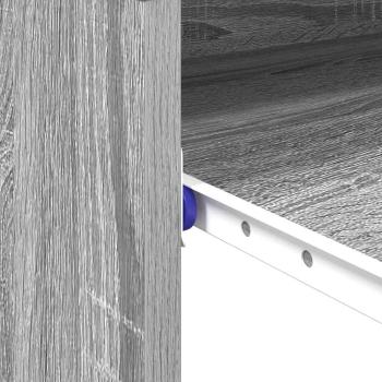 Computertisch Grau Sonoma Holzwerkstoff Kompakt Einfach