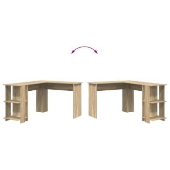 Sonoma Eichen Eckschreibtisch Sonoma Eiche Spanplatte Mittel