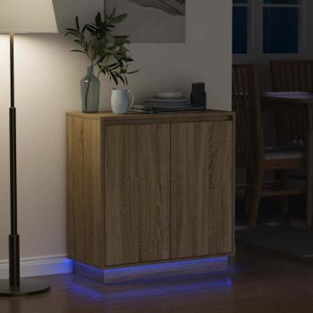 Sideboard mit LED in Sonoma Eiche - 71 x 34,5 x 75 cm - Hergestellt aus Holzwerkstoff