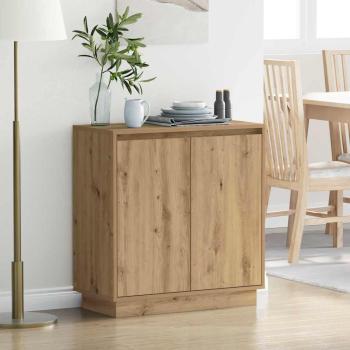 ARDEBO.de - LED Sideboard Artisan Eiche 71x34,5x75 cm Holzwerkstoff