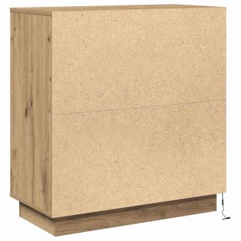 LED Sideboard Artisan Eiche 71x34,5x75 cm Holzwerkstoff