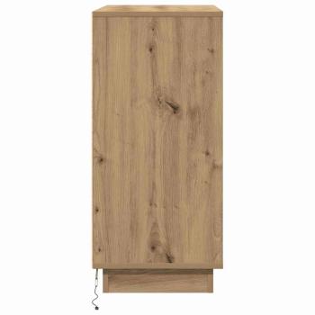 LED Sideboard Artisan Eiche 71x34,5x75 cm Holzwerkstoff