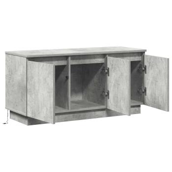 TV-Schrank Beton grau 100x38x49 cm Holzwerkstoff