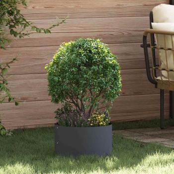 ARDEBO.de - Anthrazit Metalltopf Anthrazit Metall Mittel Dekorative Intarsien
