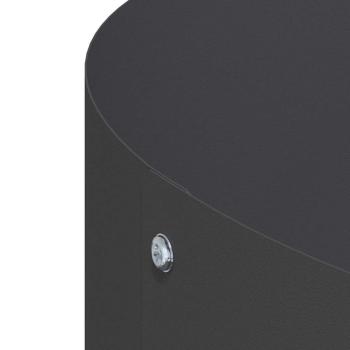 großer schwarzer Pflanztopf Schwarz Metall Groß