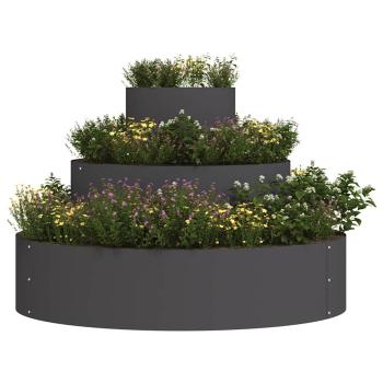 Metallpflanzgefäß Stahl/schwarz Stahl Groß Modular