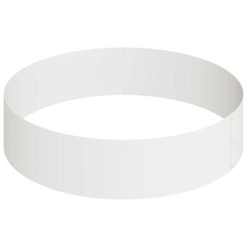 Metallpflanzgefäß Stahl/Weiß Pulverbeschichteter Stahl Groß
