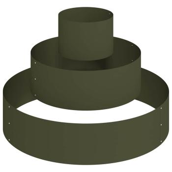 Metallpflanzgefäß Stahl/olivgrün Ø 90 cm Modular Rund