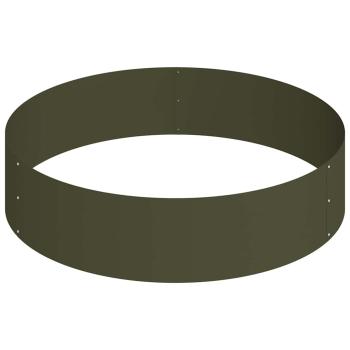 Metallpflanzgefäß Stahl/olivgrün Ø 90 cm Modular Rund