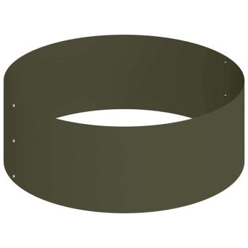 Metallpflanzgefäß Stahl/olivgrün Ø 90 cm Modular Rund