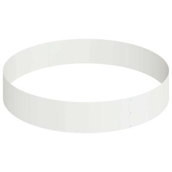 Metallpflanzgefäß Stahl/weiß Pulverbeschichteter Stahl Groß