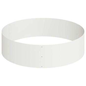 Metallpflanzgefäß Stahl/weiß Pulverbeschichteter Stahl Groß