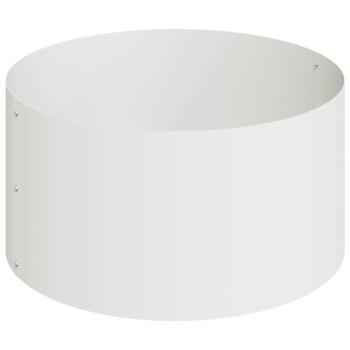 Metallpflanzgefäß Stahl/weiß Pulverbeschichteter Stahl Groß