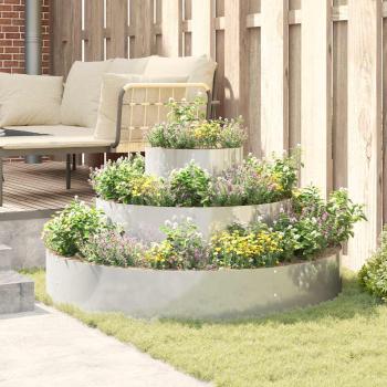 Metallpflanzkübel Verzinkter Stahl Ø 120 cm Langlebig