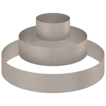 ARDEBO.de - Metallpflanzer Wetterfester Stahl Ø 120 cm Dekorative Einlagen