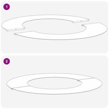Pflanzenring Edelstahl Groß Langlebig Rund Minimalistisch