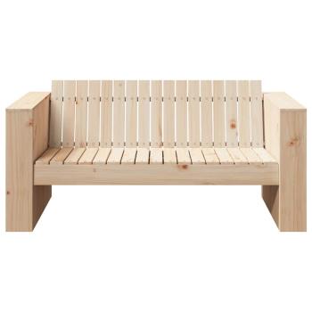 Garten Sofa 2-Sitzer 134x60x62 cm Massivholz Kiefer