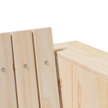 Garten Sofa 2-Sitzer 134x60x62 cm Massivholz Kiefer