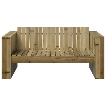 Garten Sofa 2-Sitzer 134x60x62 cm Behandeltes Kiefernholz