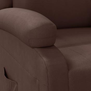 Relaxsessel Braun Kunstleder