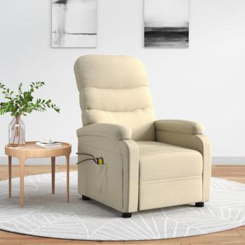 ARDEBO.de - Massagesessel Elektrisch Creme Stoff