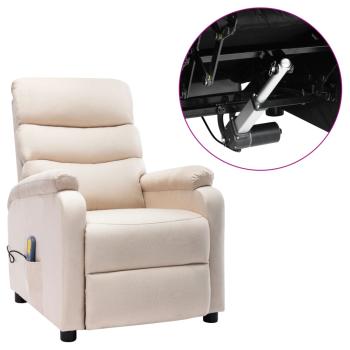 Massagesessel Elektrisch Creme Stoff