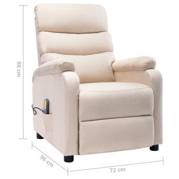 Massagesessel Elektrisch Creme Stoff