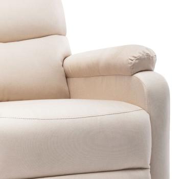 Massagesessel Elektrisch Creme Stoff