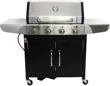 ProfiCook PC-GG 1311 Gasgrill, 4 Heizzonen, 67 x 43 cm große Grillfläche, Edelstahl (501311)