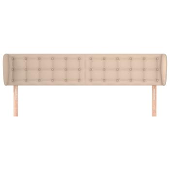Kopfteil mit Ohren Cappuccino-Braun 163x23x78/88 cm Kunstleder