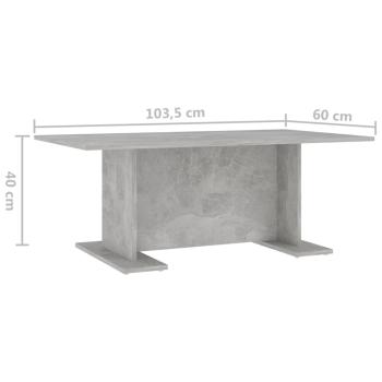Couchtisch Betongrau 103,5x60x40 cm Holzwerkstoff