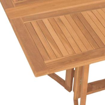 7-teiliges Garten Essset aus massivem Holz Teak