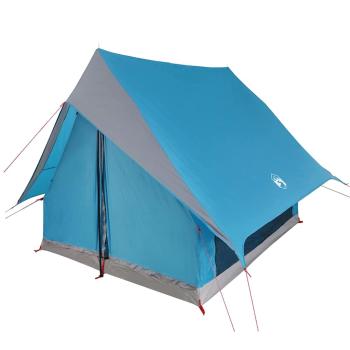 Camping-Zelt A-Frame 3-Personen Blau Wasserfest