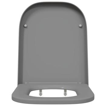 Toilettendeckel mit Schnellverschluss und sanftem Schließen Duroplast Grau